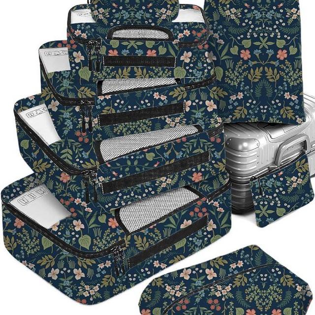 Veken 8 Set Packing Cubes for Suitcases, Travel Bag Organizers for Carry on Luggage, Suitcase Organizer Bags Set for Travel Essentials Travel Accessories in 4 Sizes(Extra Large, Large, Medium, Small)