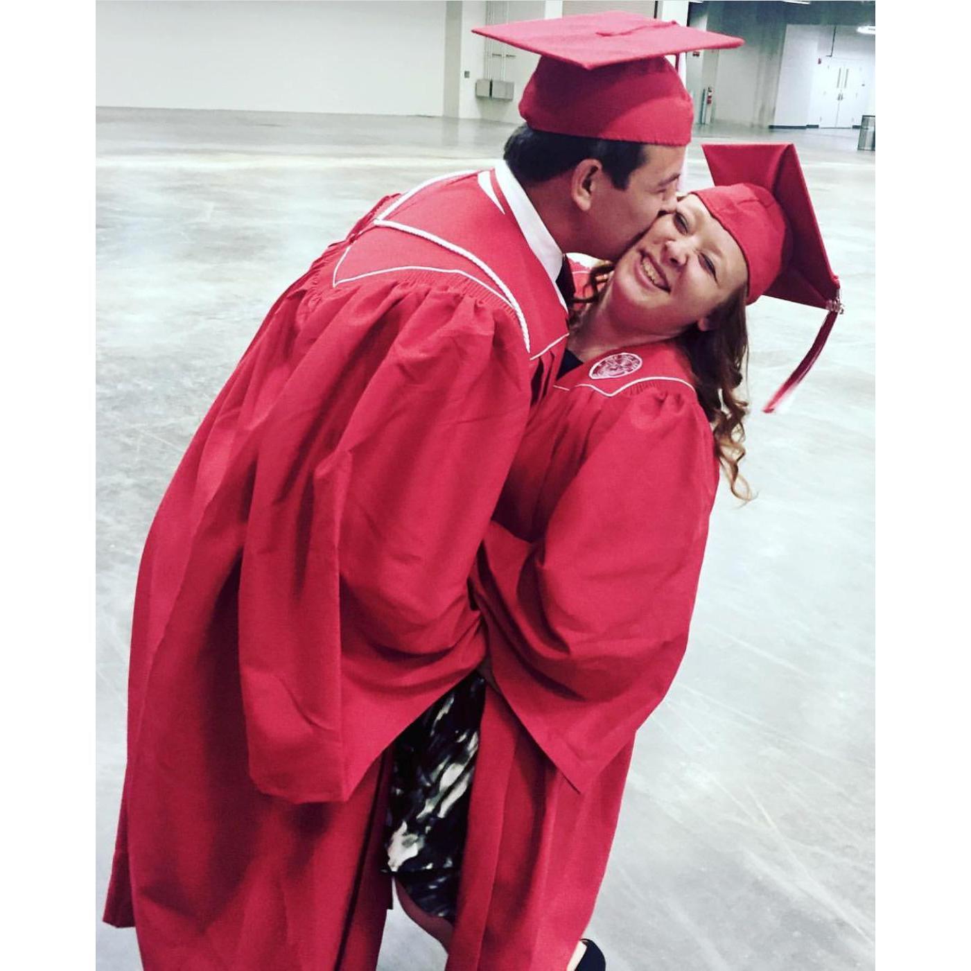 This was taken right after high school graduation!