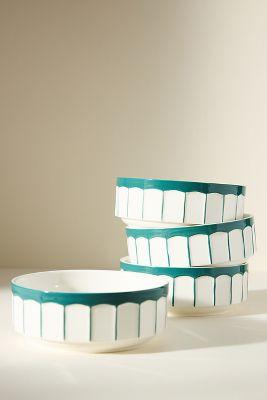 Boulevard Latte Stoneware Cereal Bowls, Set of 4