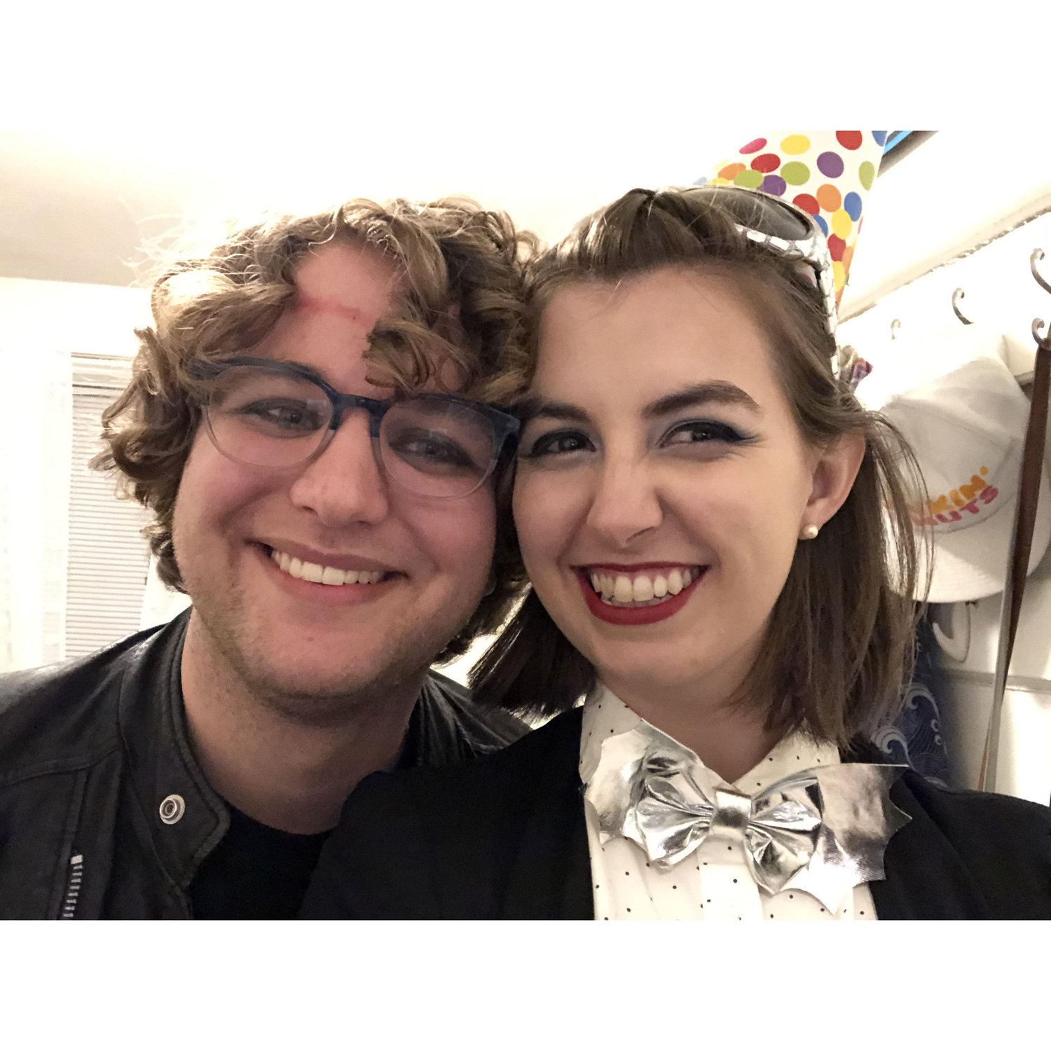 11/1/2019 - Our first photo together, taken in Liz’s Beacon Hill apartment before Rocky Horror. Chris was a good sport about meeting Liz’s cousins and almost all her Boston-area friends that night.