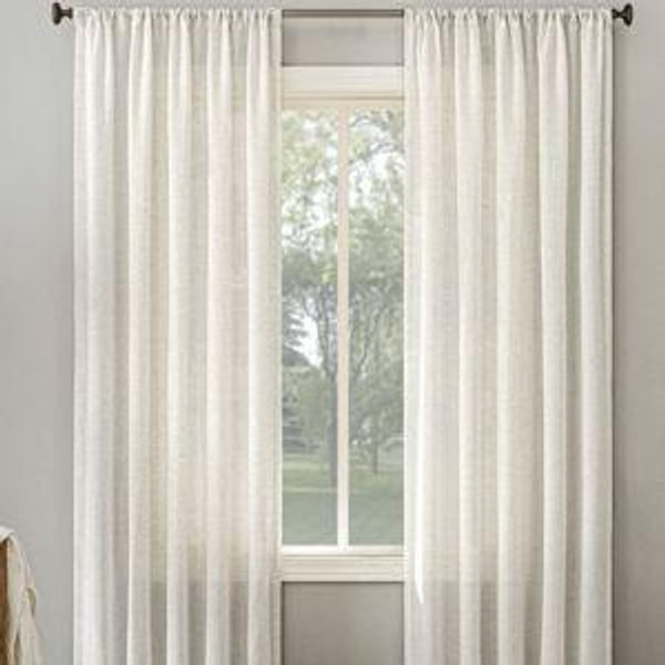 No. 918 Light Filtering Semi-Sheer Amalfi Rod Pocket Curtain Panel