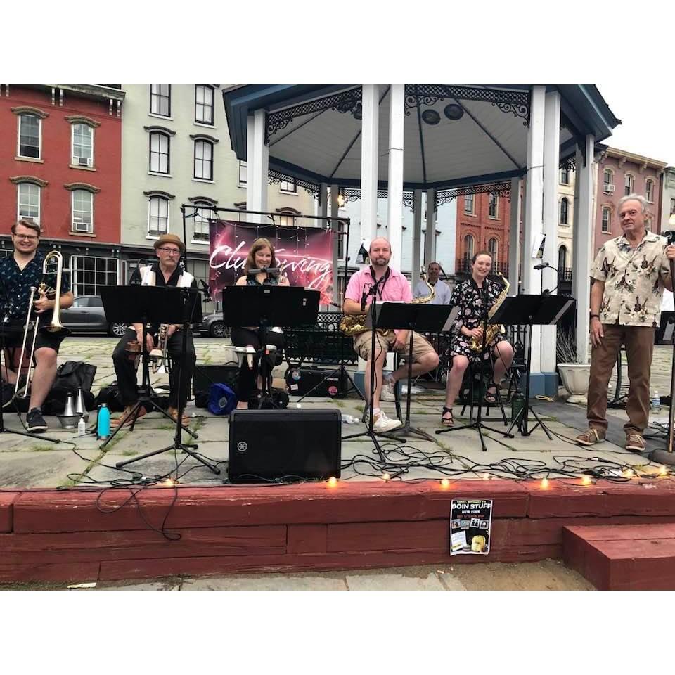 Playing in the band "Club Swing" Kingston, NY