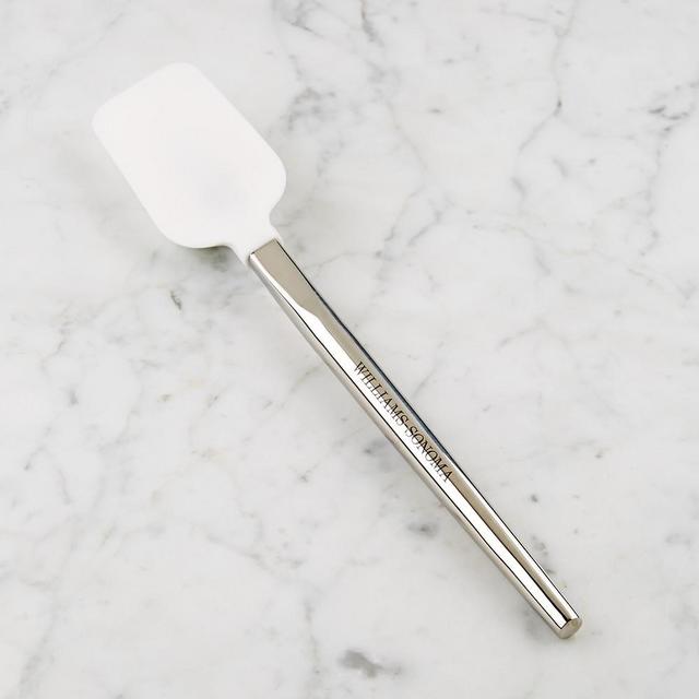 Williams Sonoma Silicone Spoonula with Stainless-Steel Handle, White