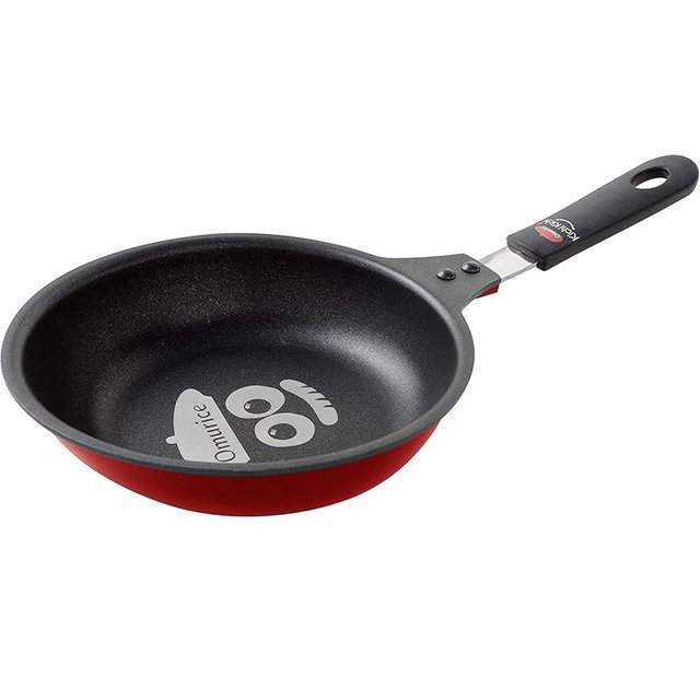 Ernest A-77663 Frying Pan, Supervised by a Well-Established Western Restaurant Kichikichi, Easy to Make Omelettes (Deep and Long Tip, Egg Shape), Recipe Included (IH Fluffy Omelet Frying Pan,