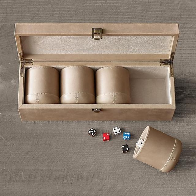 Leather Dice Cup Set