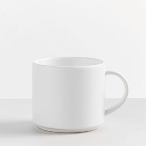 Mason Stoneware Mugs - Set of 4 - Matte True White