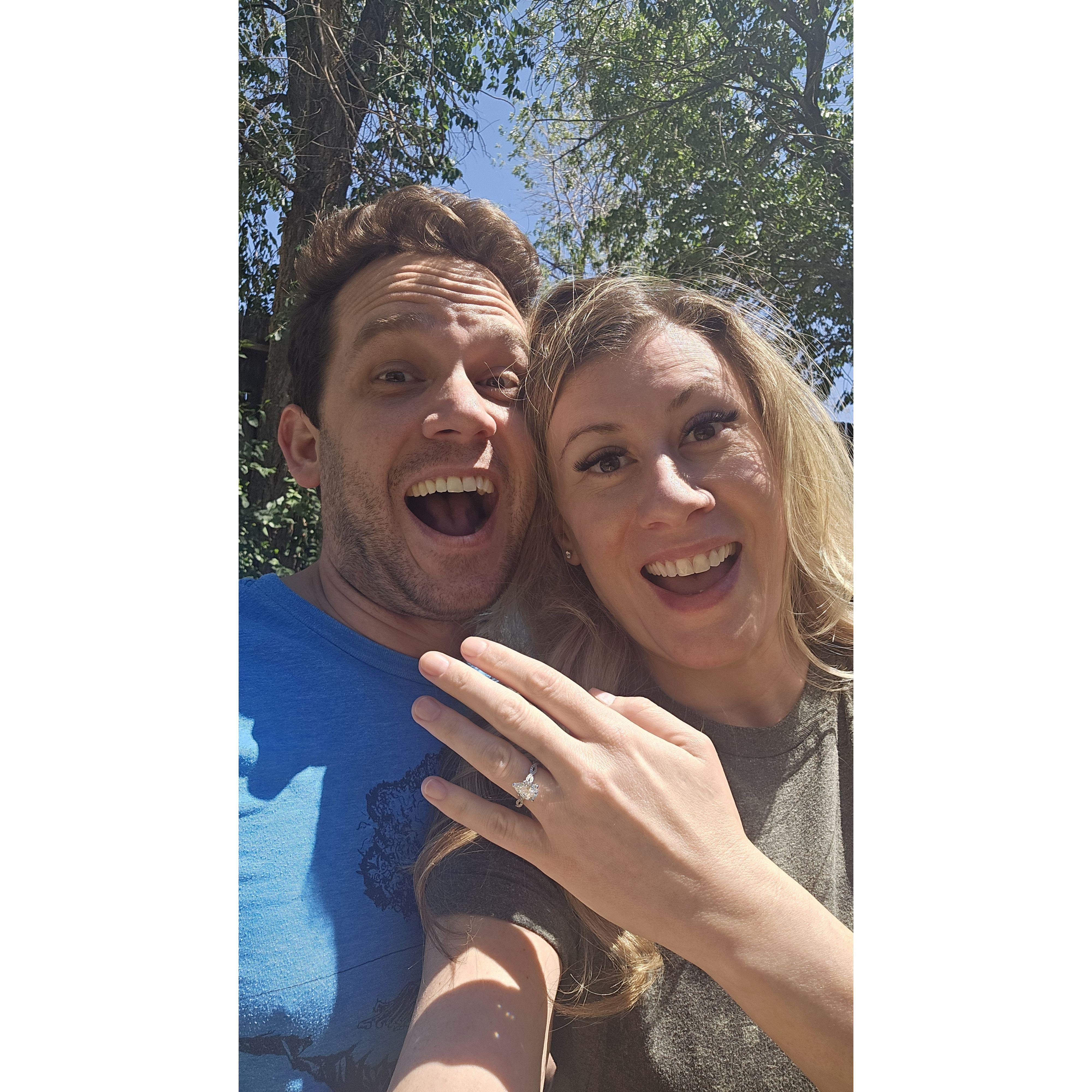 She said YES!