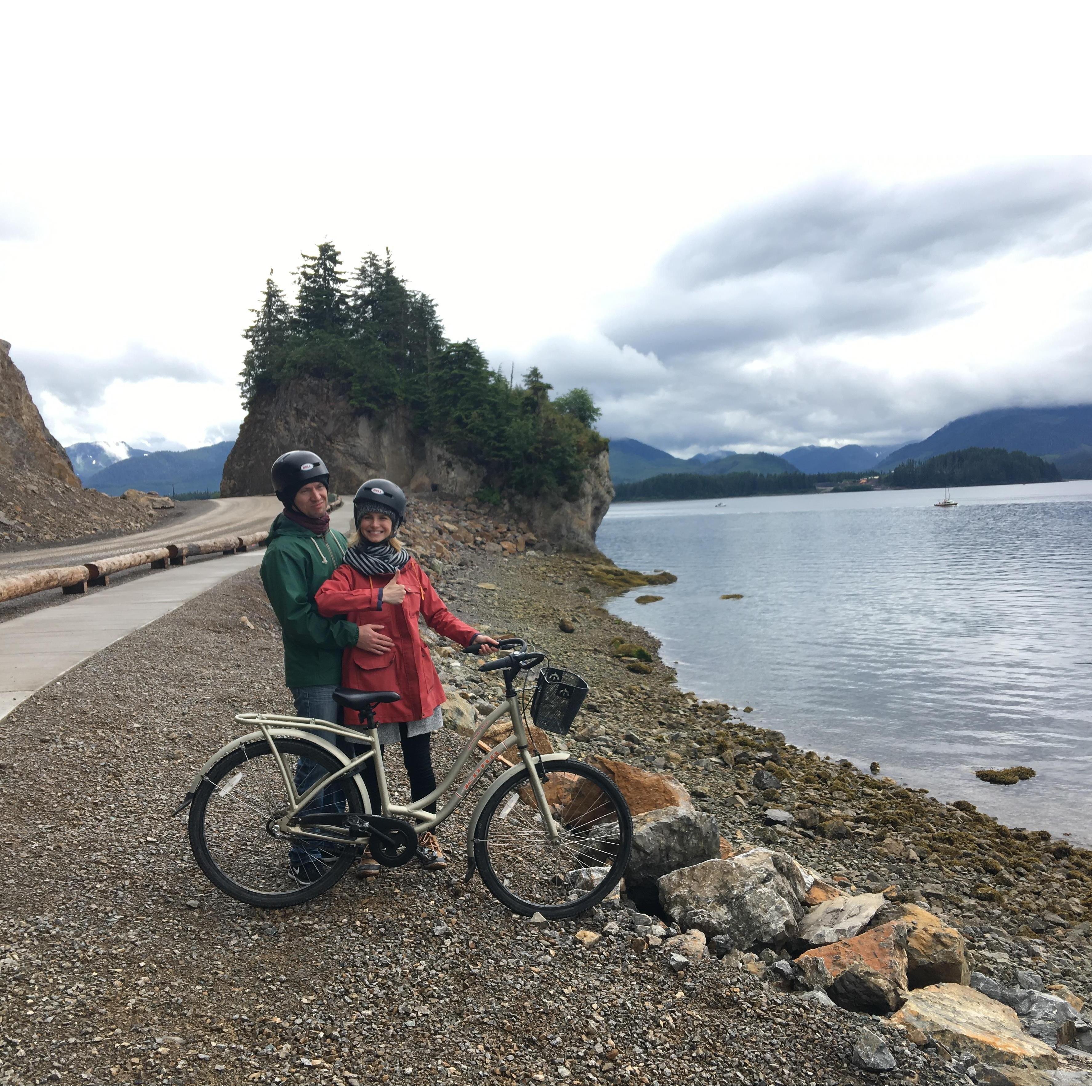 Biking in Icy Straight Point, Alaska 2017