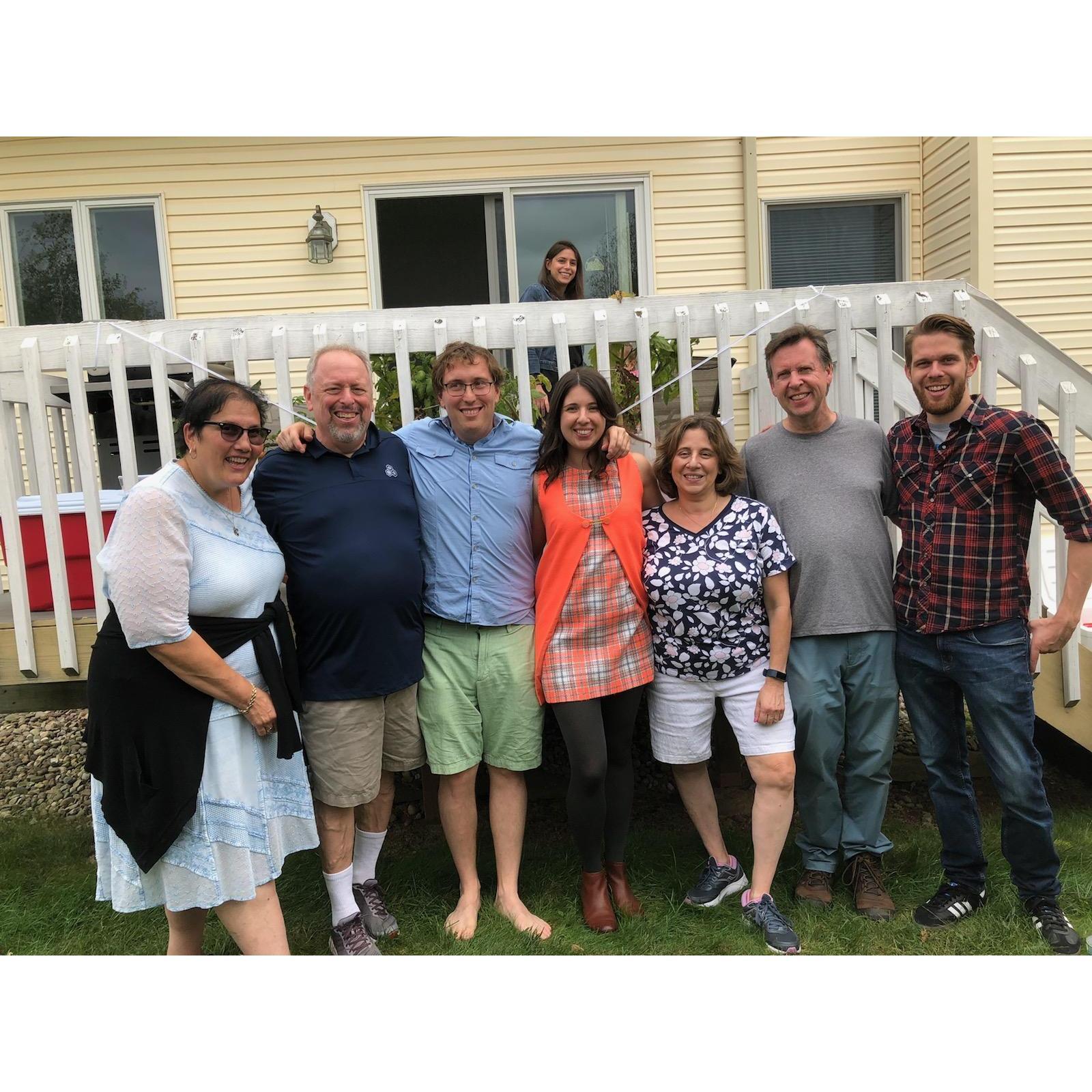 Hillsborough, September 2019. Engagement BBQ and a great family photo.