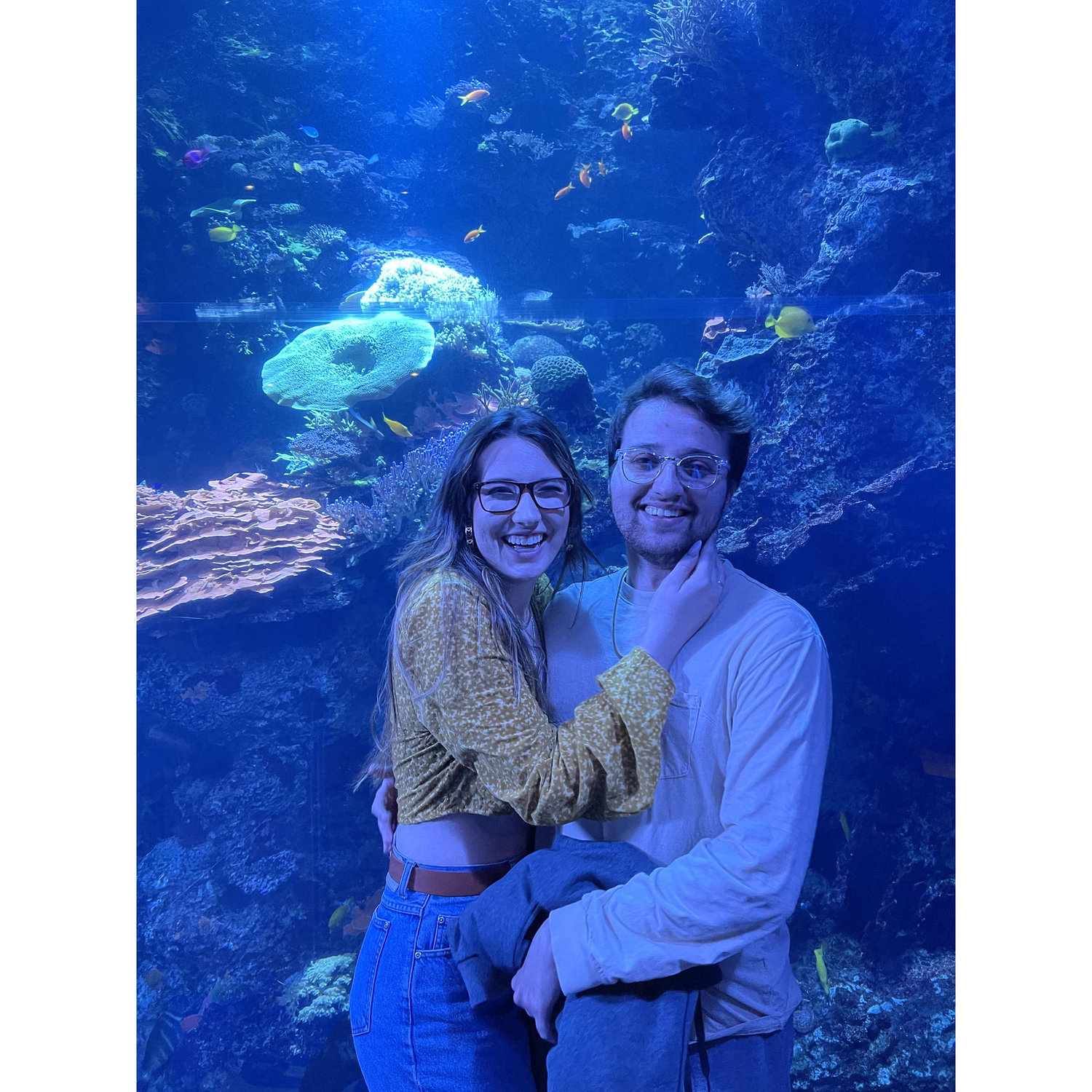 One of our early dates to The Georgia Aquarium