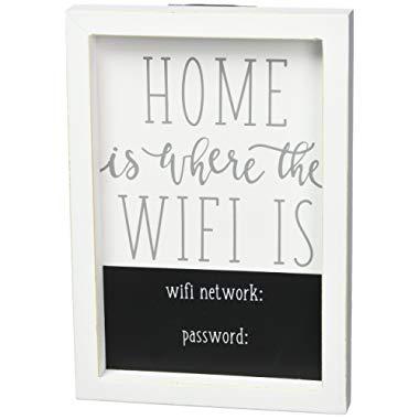 Mud Pie WiFi Home Decor Plaque, One Size, White - 4343008