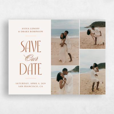 Tuscany, Orange Wedding Save the Date - Trogir Multiphoto