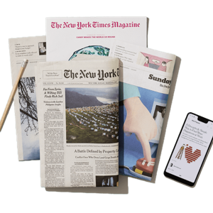 1 Year Weekend Subscription to the NY Times