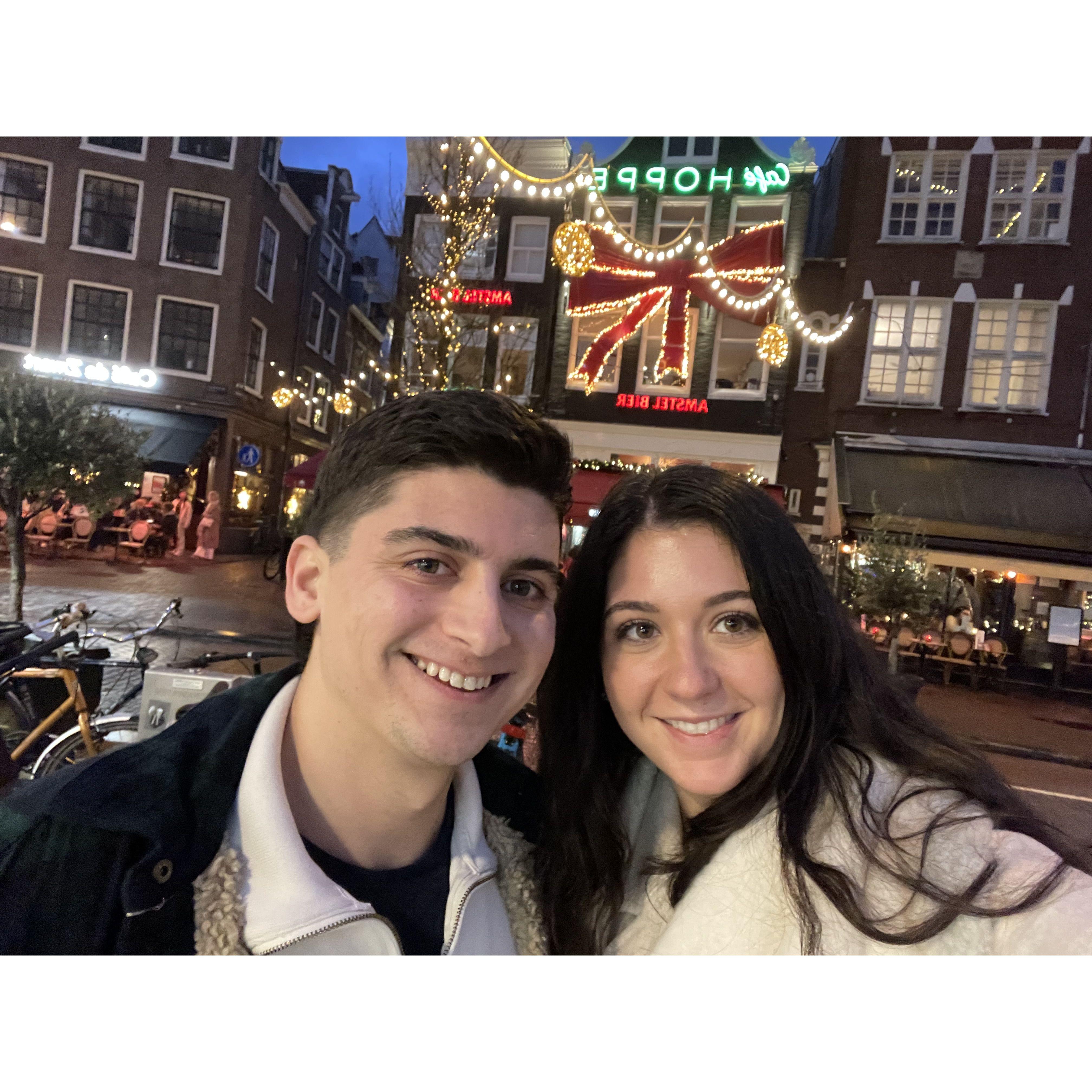 2024 - First international trip together to Amsterdam.