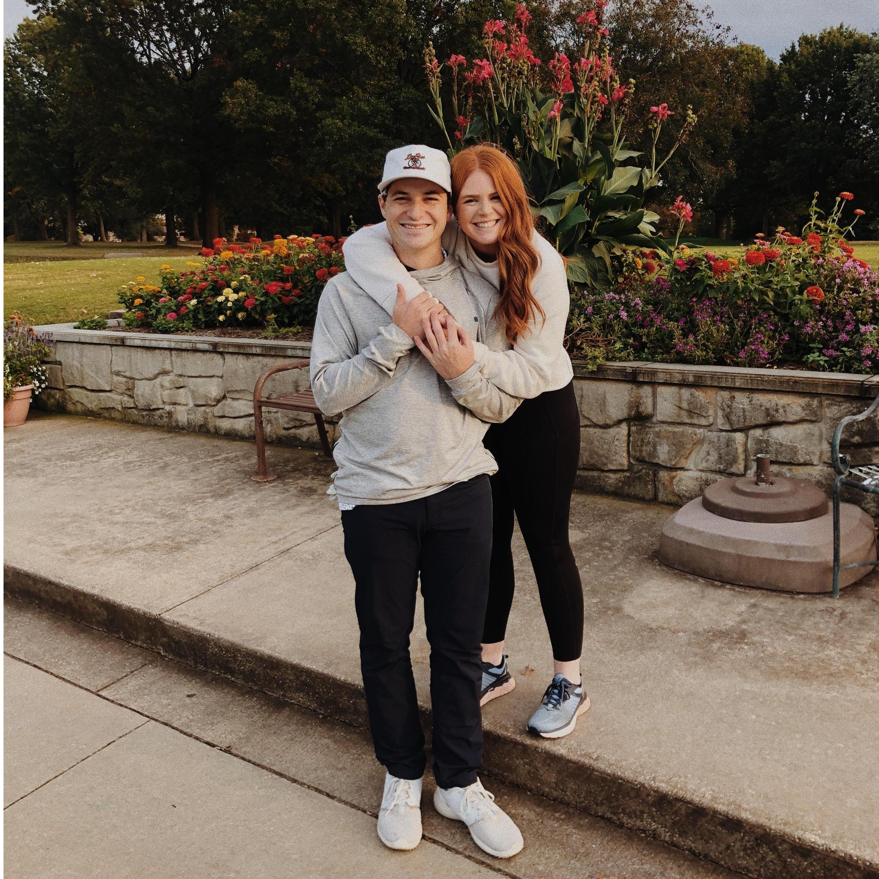 Dating consisted of a lot of golf!