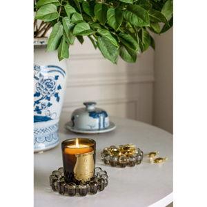 Bubble Candle Dish | Large Amber
