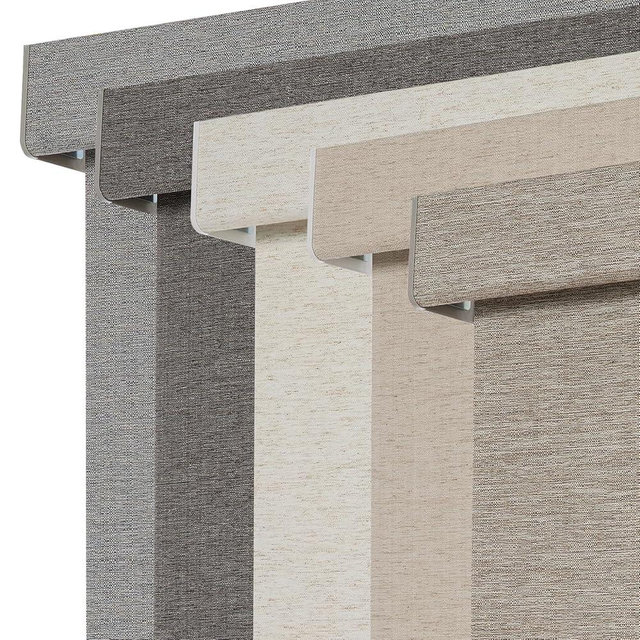 Persilux Blackout Roller Shades for Window Blinds,Cordless,Linen Fabric,Thermal Insulated Fabric UV Protection Shades for Home,Office,Bedroom,Door,Blackout-Light Brown,35" W X 72" H
