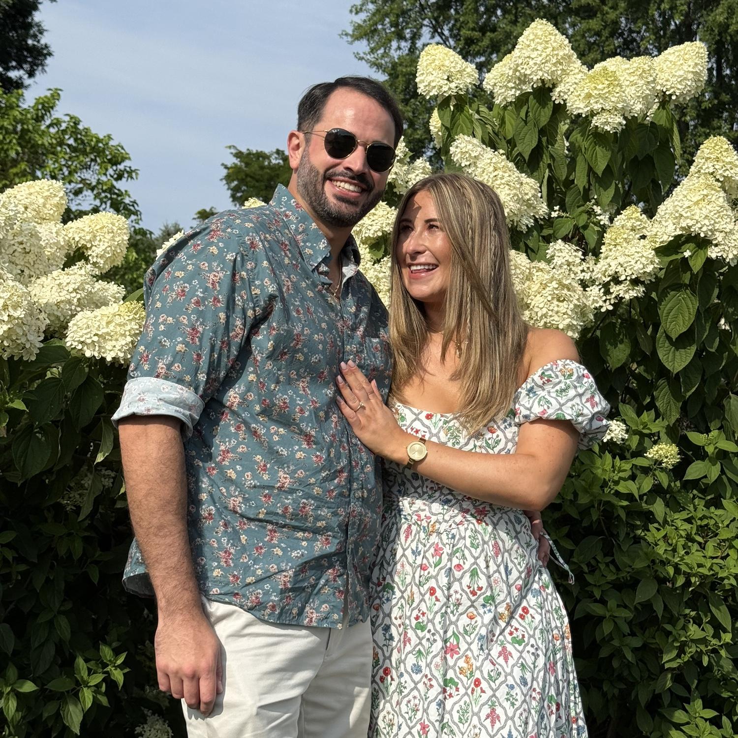 Our engagement party, July 2025