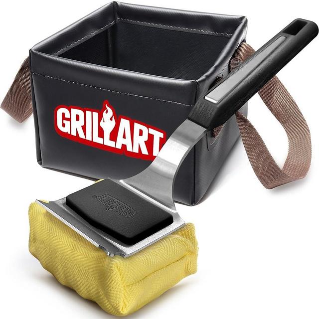 GRILLART Grill Brush & Water Dunk Basin