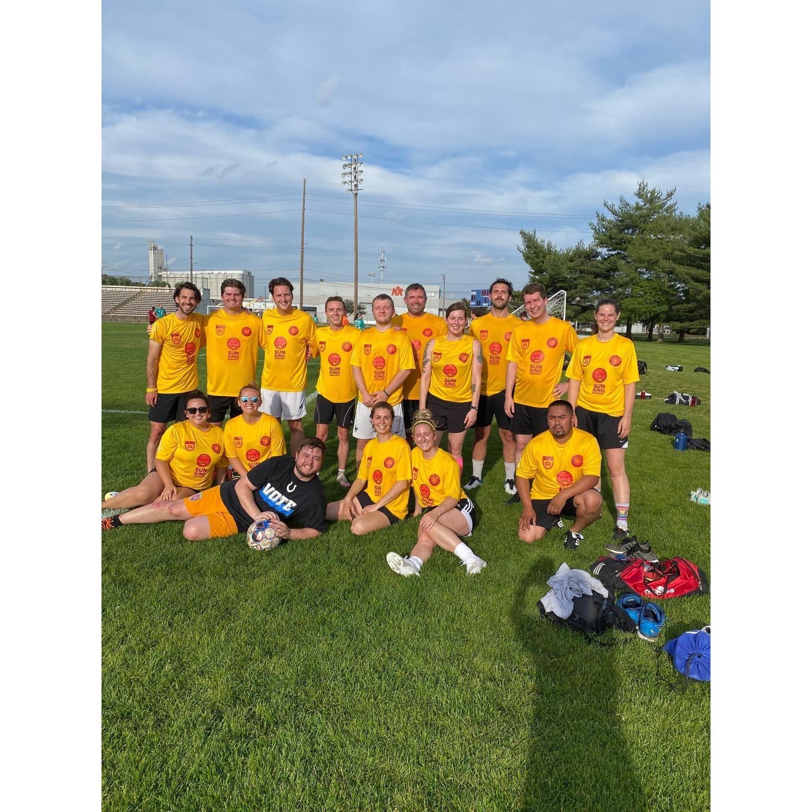 Our Indy City soccer team fam! 🤍