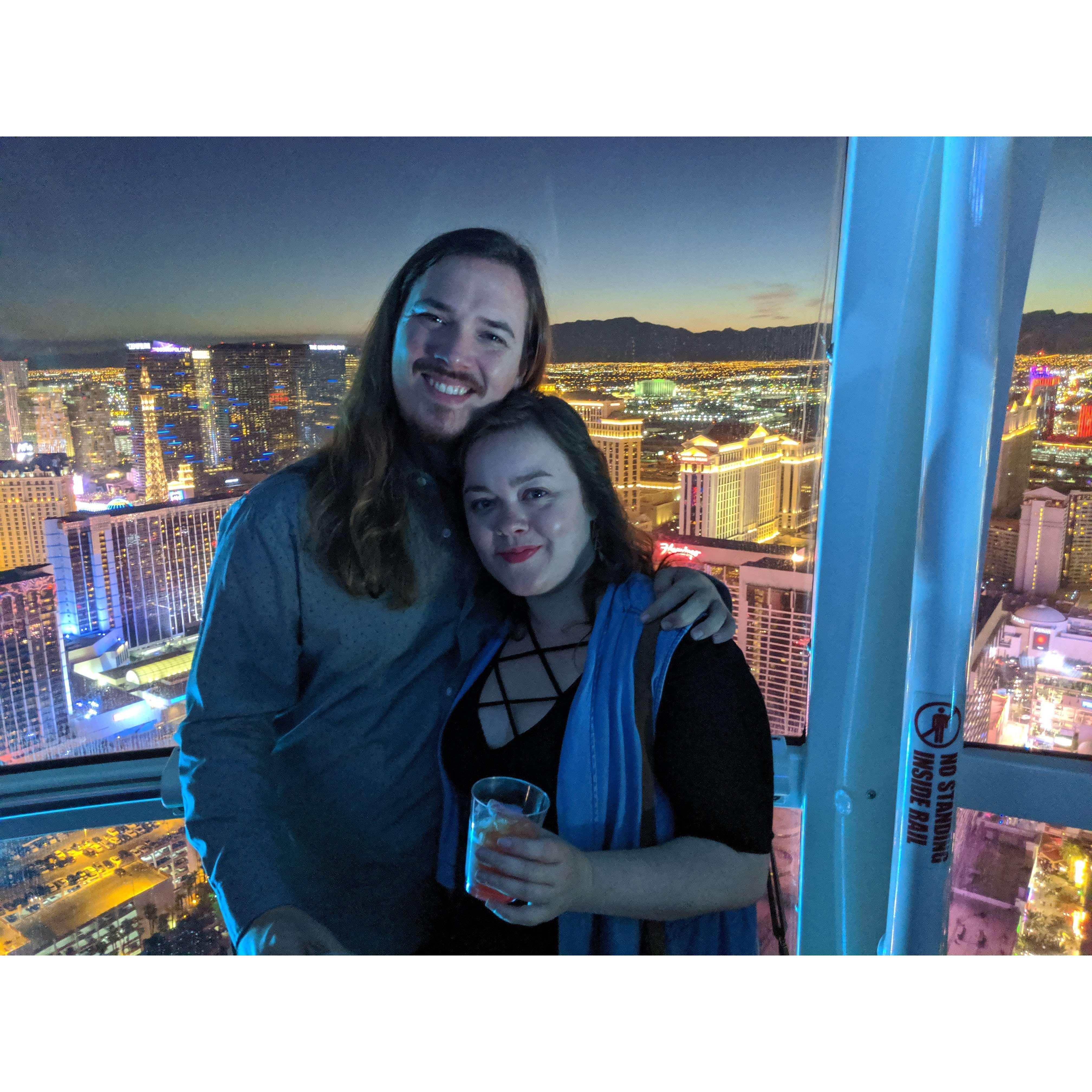 Our first time in Las Vegas together