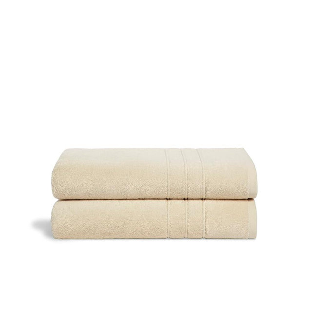 Brooklinen Bath Towels - Set of 2, Vanilla, 100% Cotton | Soft and Highly Absorbent Towels