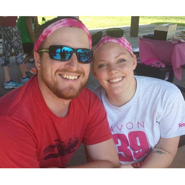 Fundraising for the Avon Walk in 2016.