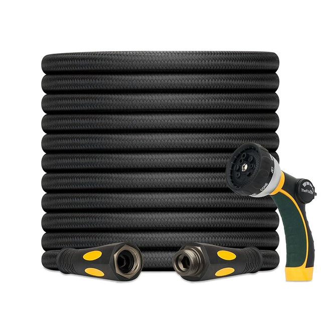 TheFitLife Garden Hose 100 ft - Heavy Duty 100ft Non-Expandable Long Water Hose, No Kinking, Lightweight, Full Property Coverage Without Compromise, 1/2 id x 100 Feet