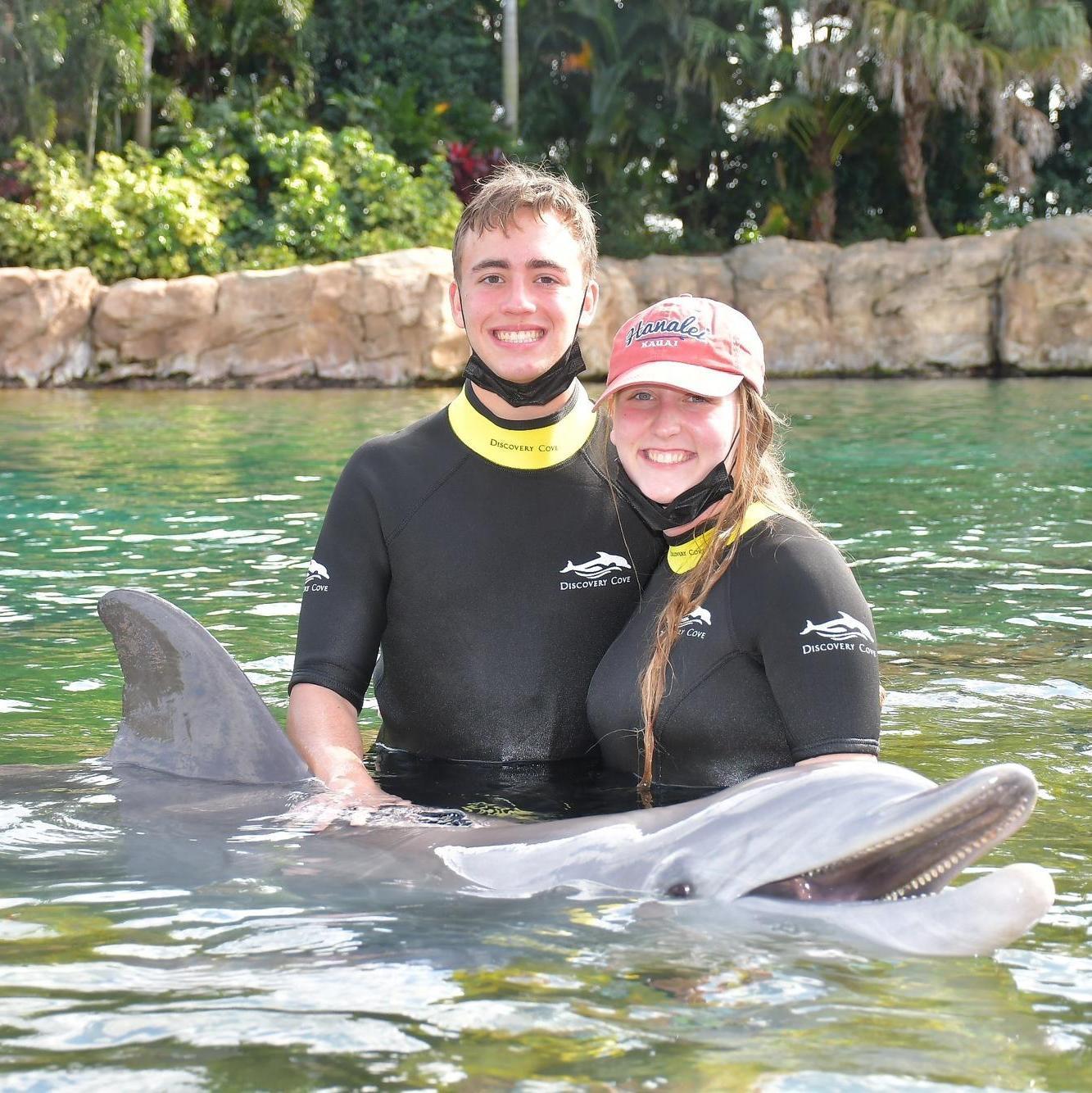 Brandt's sweet family took us all to Discovery Cove on Valentine's Day weekend in 2021! The start of a tradition!