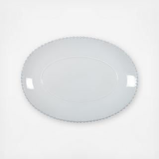 Pearl White Oval Platter