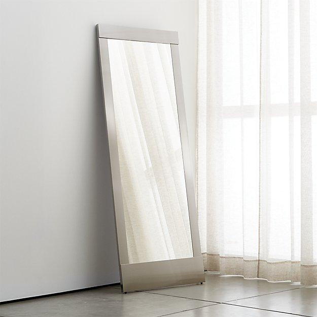 Colby Nickel Floor Mirror