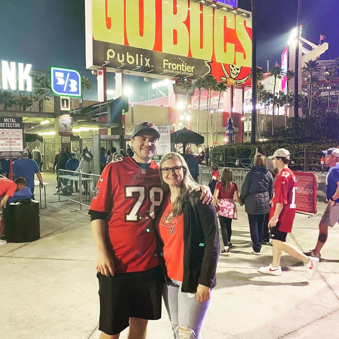 Monday Night Football in Tampa, Florida.
Go Bucs!!