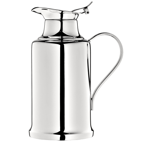 Silver-Plated Insulated Thermos, Large Albi