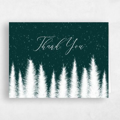 Forest, Green Wedding Thank You - Glacier Classic