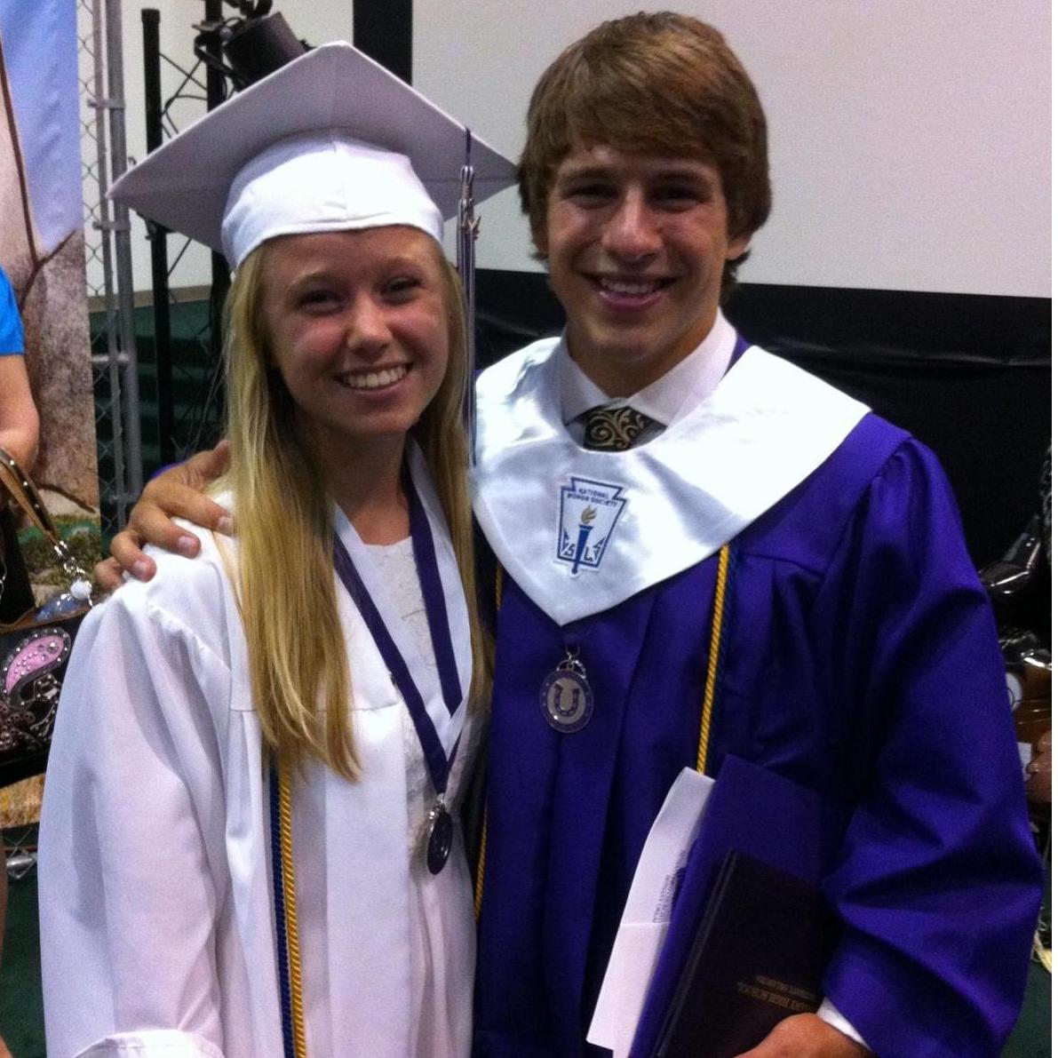 Just friends after high school graduation...