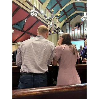 This was the day Lydia was fully accepted into the Catholic church and Brady was by her side every step of the way.