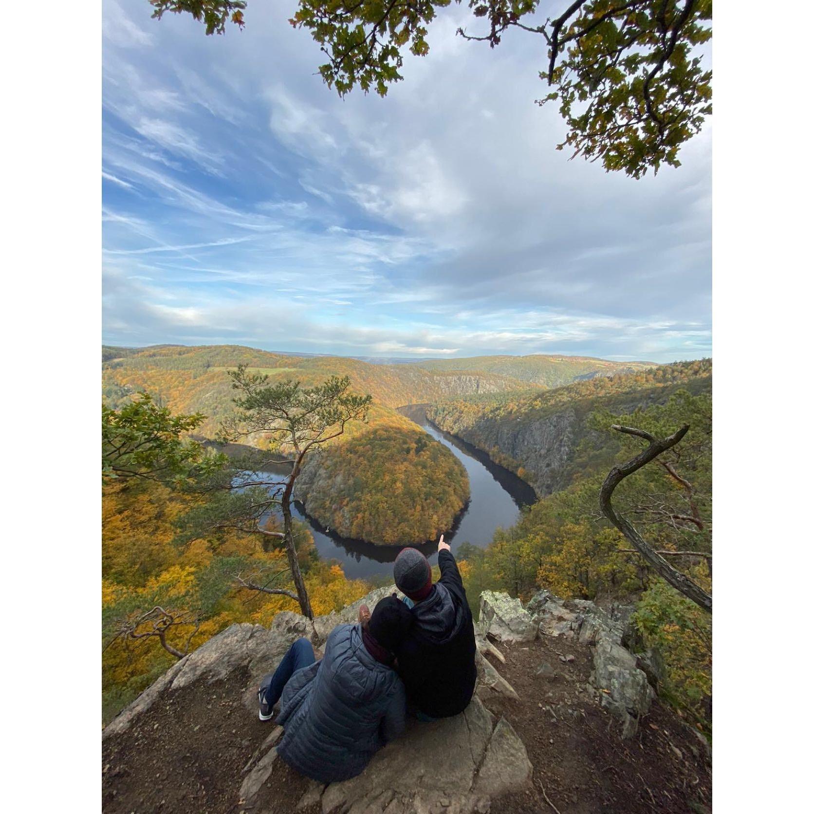 We trekked outside of Prague to get this gorgeous view