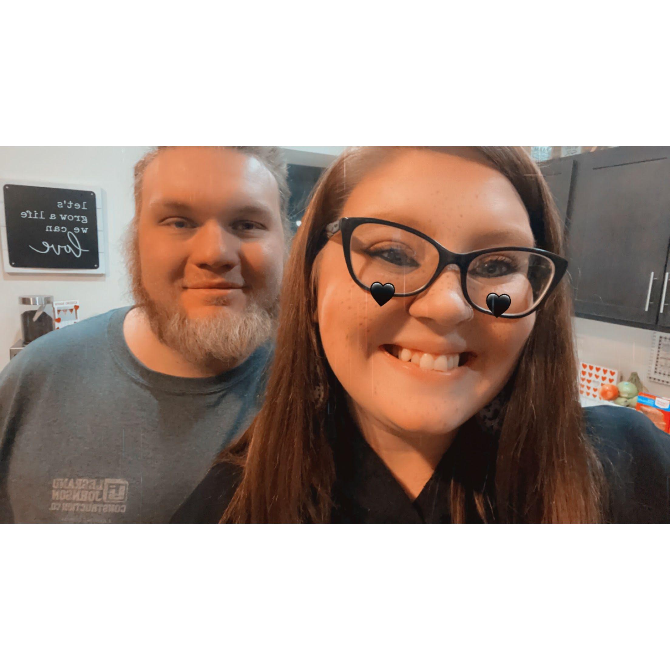 When we moved into our first "home" together.