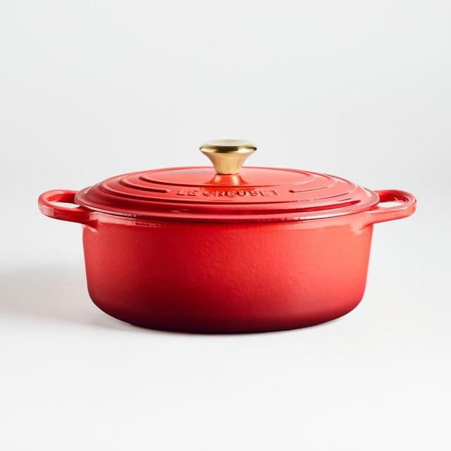 Le Creuset ® Signature 6.75-Qt. Gold Collection Cerise Oval Dutch Oven