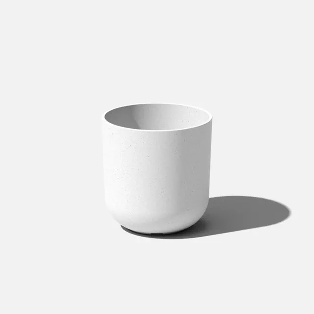 Veradek Mason Series Kona 10" Plastic-Stone Planter - White