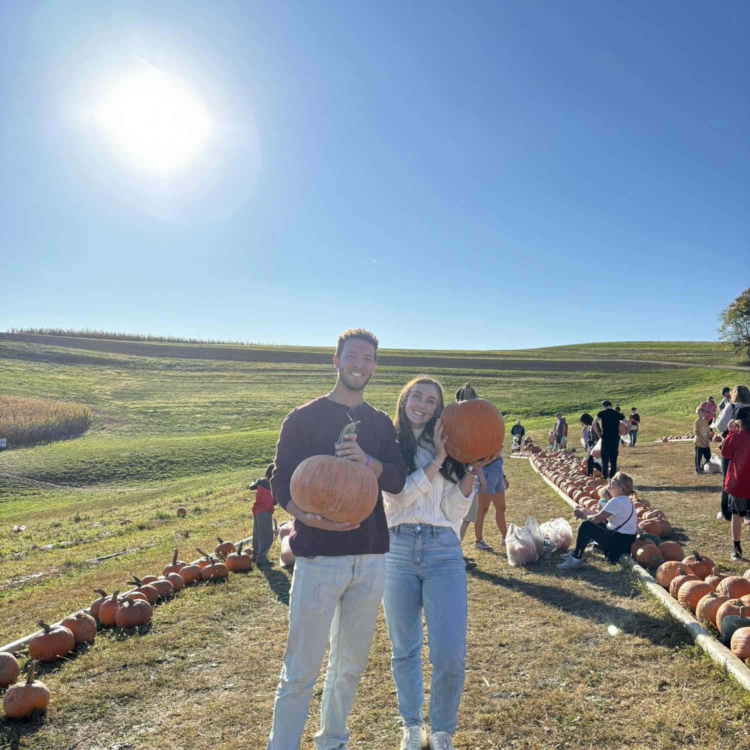 at the pumpkin patch :)