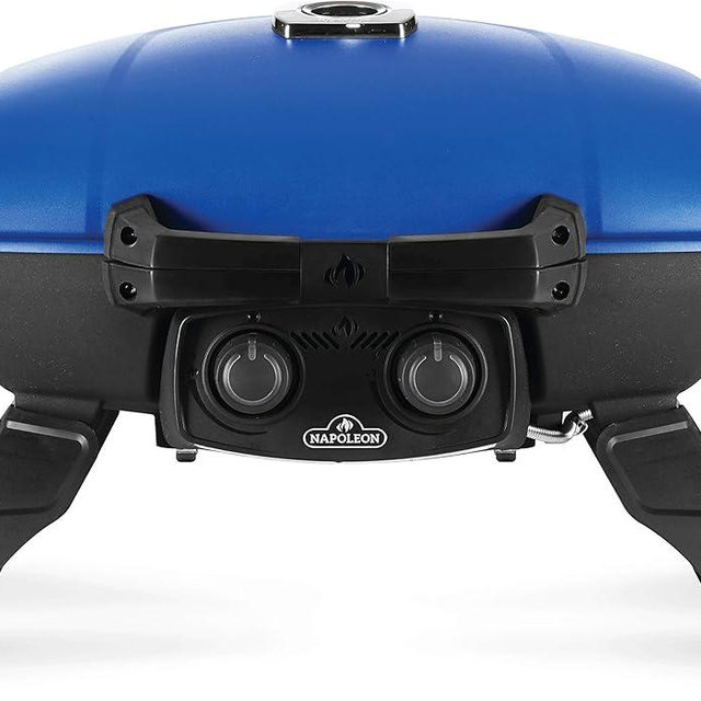 Napoleon - TravelQ 285 Portable Propane Gas Grill, Blue - 2 Burners, For Tailgating, Camping, And Small Outdoor Spaces
