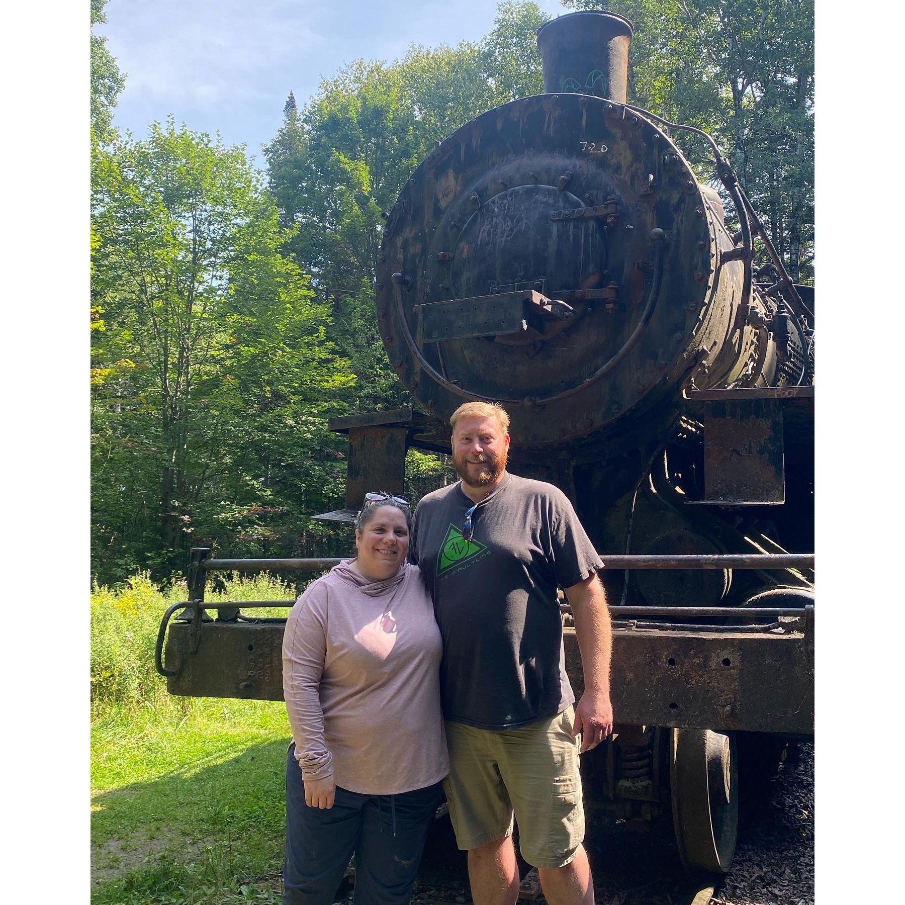 On an adventure to see the "Ghost Trains" in the North Maine Woods.