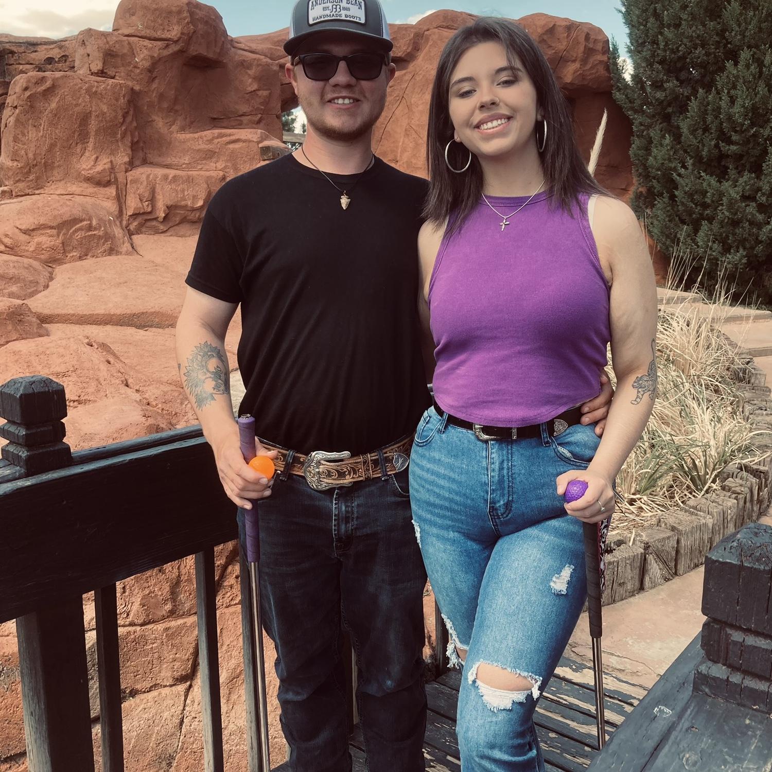Mini golfing