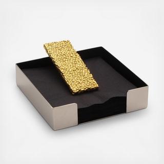 Molten Gold Cocktail Napkin Holder