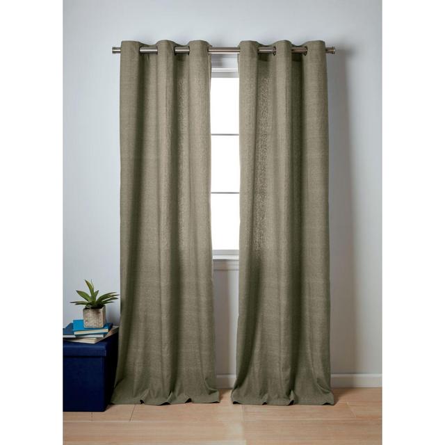 Wamsutta® Collective Windsor 2-Pack 84-Inch Contrast Stitch Window Curtains in Olive