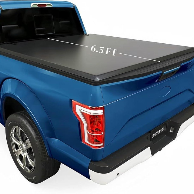 Perfit Liner 6.5" Soft Roll-up Truck Bed Tonneau Cover Compatible with 2015-2025 Ford F-150 | 6.5' (79") Bed | Waterproof Double Layer Vinyl (only for 15-25 F150 Standard Box/6.5ft Bed)