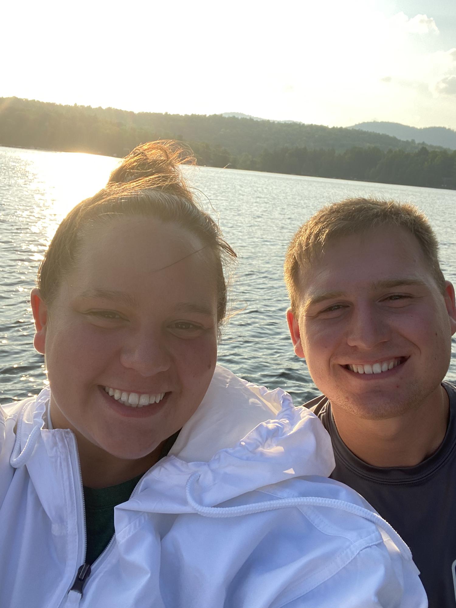 Out on the lake at Brant Lake, NY