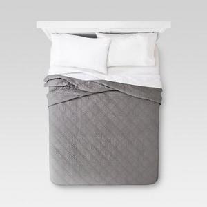 Gray Linen Blend Quilt (King) - Threshold™