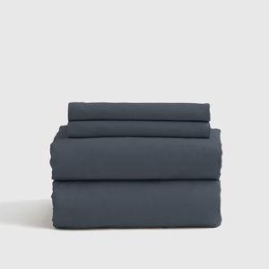Organic Brushed Cotton Sheet Set in Nightfall (Queen)